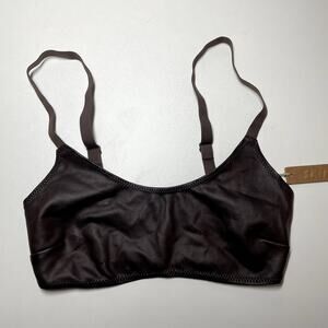 Skims Wet Jersey Scoop Bralette XXS Cocoa Brown Adjustable Minimal NWT